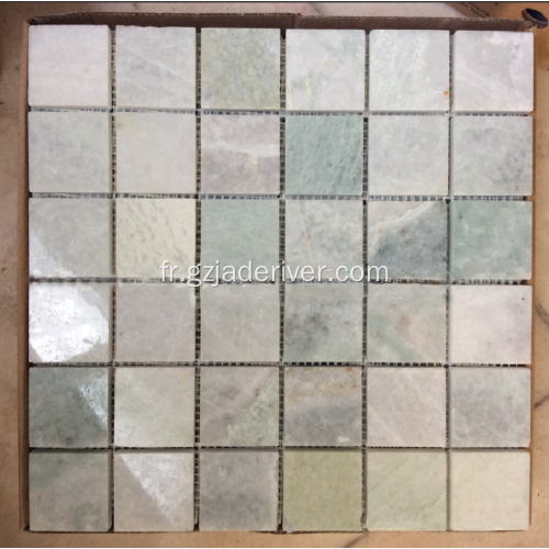 Usine de marbre naturel pour mosaïque de jade vert direct